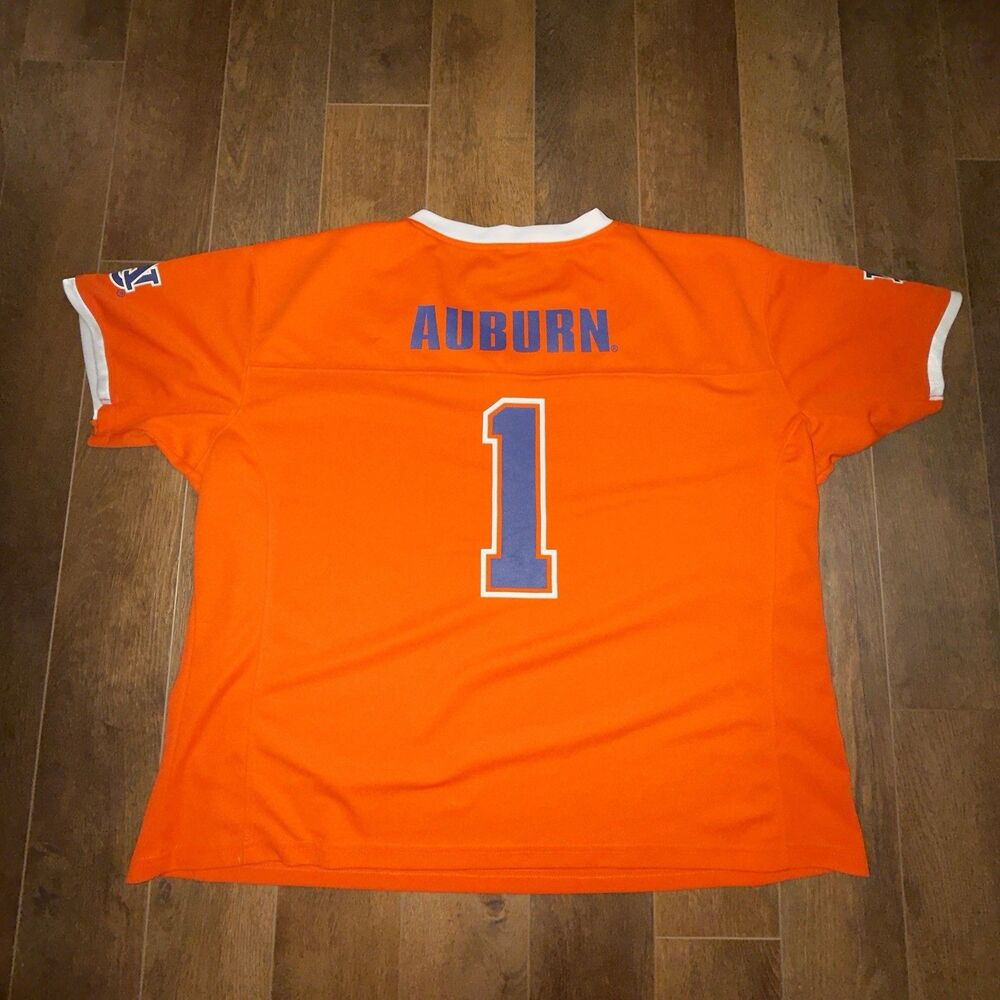 00s Auburn Tigers Football Jersey Boy’s XL(16-18) Orange #1 SEC War Eagle